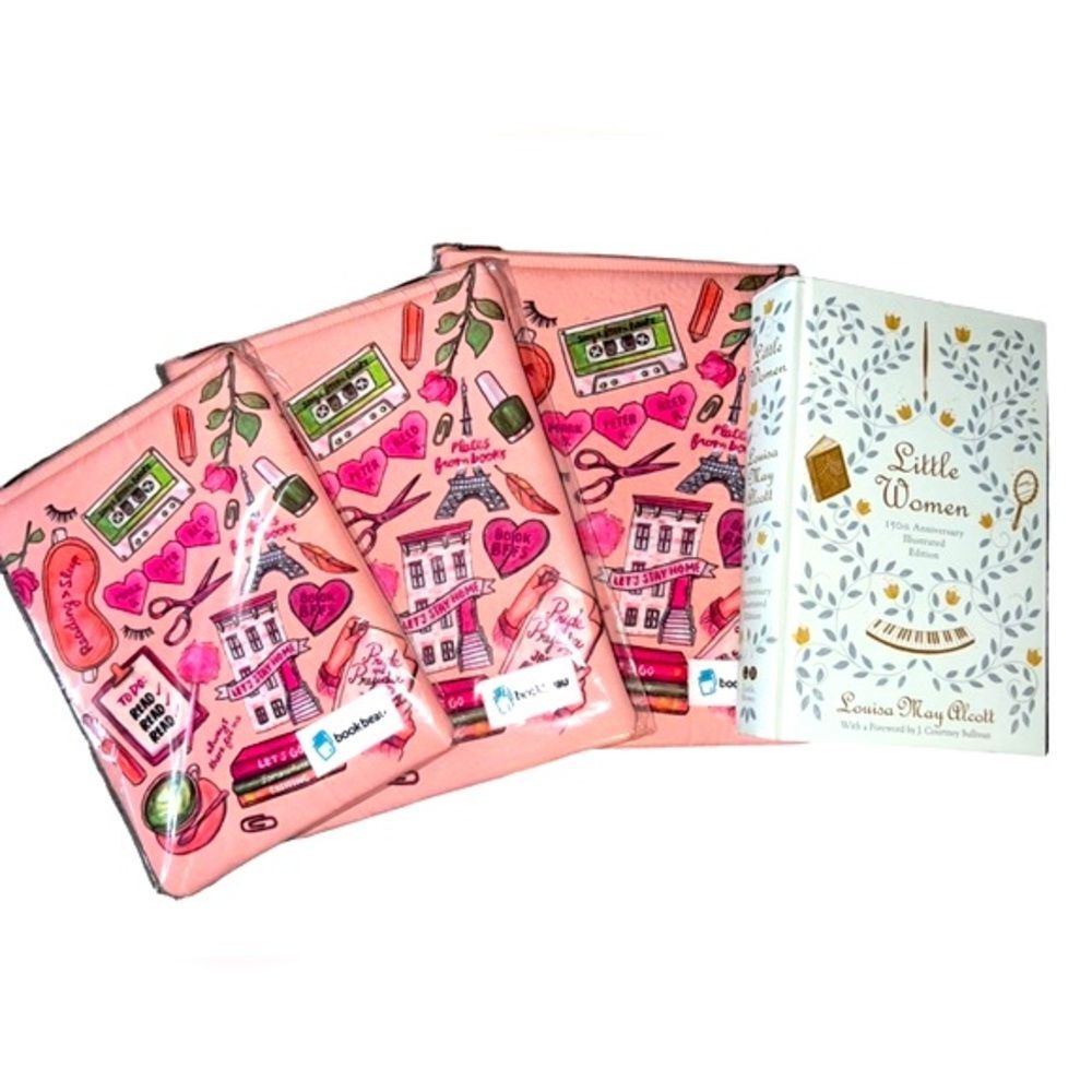 BookBeau NWT Padded Protective Book Sleeve Zipper Closure - Bookish Things‎